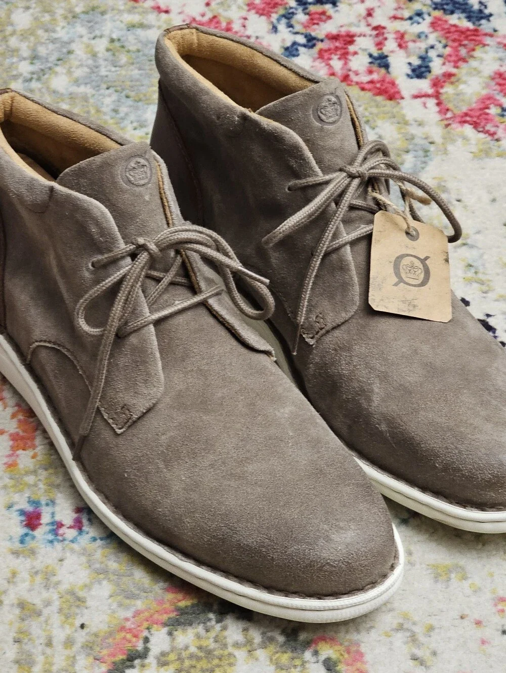 Born Theo Chukka Boots Men’s Size 13 Suede Leather Shoes Lace Up